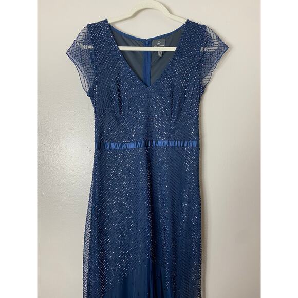 ADRIANNA PAPELL DRESS GOWN 6 MOTHER OF THE BRIDE FORMAL EVENING BRIDESMAID - Picture 6 of 15